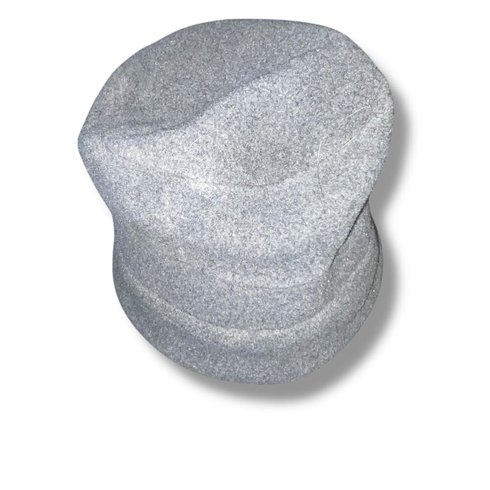 Lands End Aircore Fleece Bucket Hat Womens S/M Gray Made in USA Cloche Vintage - Picture 8 of 10
